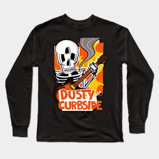Dusty Curbside Bluesman Skull Long Sleeve T-Shirt